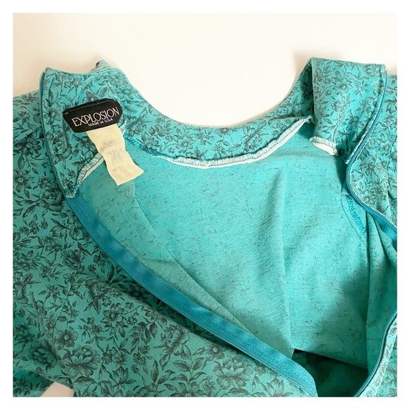 VINTAGE - EXPLOSION MICRO FLORAL PRINT DRESS - Picture 7 of 7